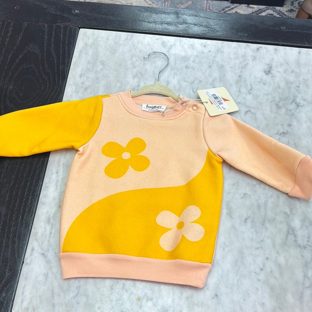Kids' Orange and Peach Sweatshirt